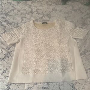 Rag & Bone Elegant White Vonda Textured Women's Top